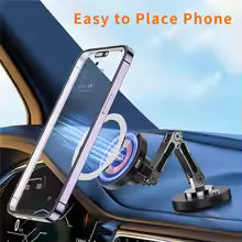 Magnetic Car Wireless Charger Stand Magnet Car Mount Fast Charging Station Phone Holder Bracket For Macsfae iPhone 15 14 13 12