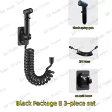 Handheld Bidet Spray Gun Portable High Pressure Bidet Spray Gun Set Bathroom Cleaning Women's Washing Toilet Accessories